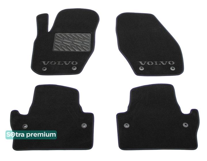 Sotra 08082-CH-BLACK Interior mats Sotra two-layer black for Volvo S60/v60 (2010-2018), set 08082CHBLACK: Buy near me in Poland at 2407.PL - Good price!