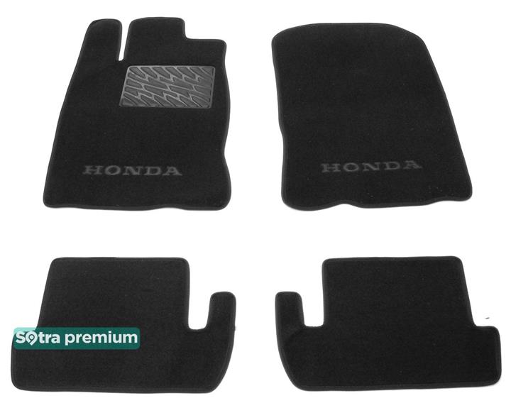 Sotra 08092-CH-BLACK Interior mats Sotra two-layer black for Honda Cr-z (2010-2016), set 08092CHBLACK: Buy near me at 2407.PL in Poland at an Affordable price!