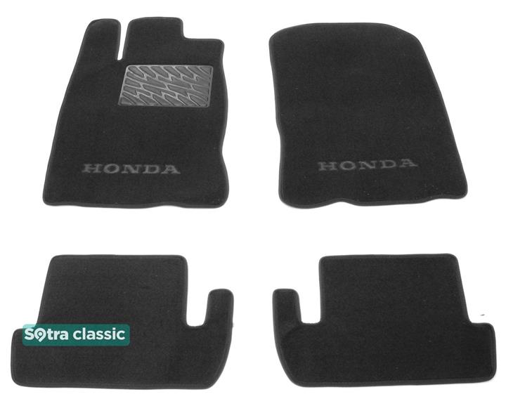 Sotra 08092-GD-BLACK Interior mats Sotra two-layer black for Honda Cr-z (2010-2016), set 08092GDBLACK: Buy near me at 2407.PL in Poland at an Affordable price!