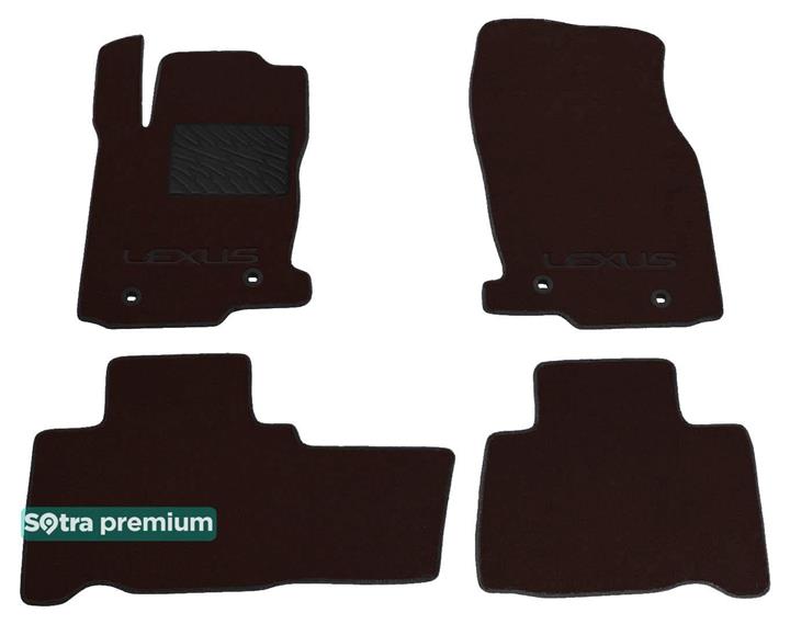 Sotra 08100-CH-CHOCO Interior mats Sotra two-layer brown for Lexus Nx (2015-), set 08100CHCHOCO: Buy near me in Poland at 2407.PL - Good price!