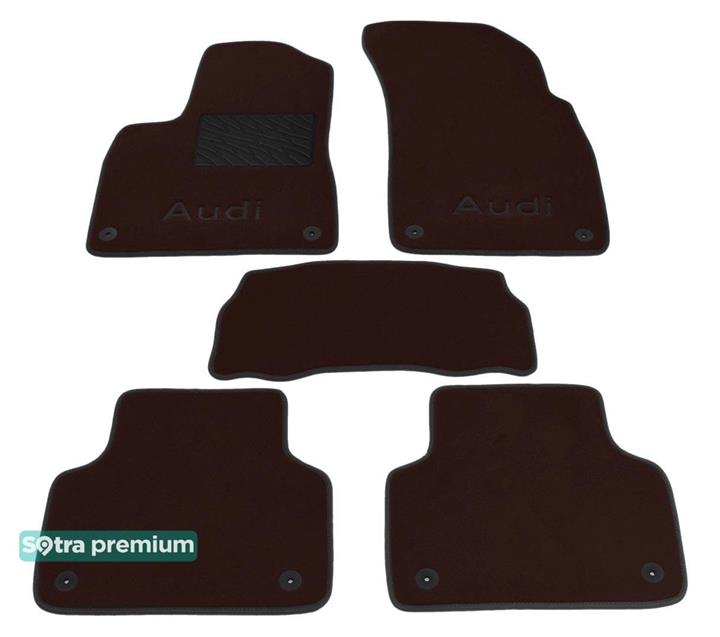 Sotra 08112-CH-CHOCO Interior mats Sotra two-layer brown for Audi Q7 (2015-), set 08112CHCHOCO: Buy near me in Poland at 2407.PL - Good price!