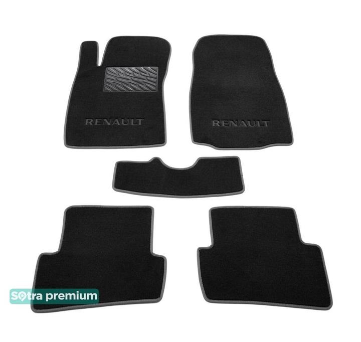 Sotra 08520-CH-BLACK Interior mats Sotra two-layer black for Renault Captur (2013-), set 08520CHBLACK: Buy near me at 2407.PL in Poland at an Affordable price!