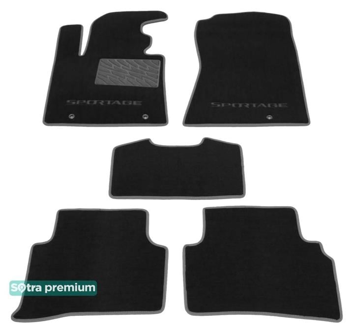 Sotra 08524-CH-BLACK Interior mats Sotra two-layer black for KIA Sportage (2016-), set 08524CHBLACK: Buy near me in Poland at 2407.PL - Good price!