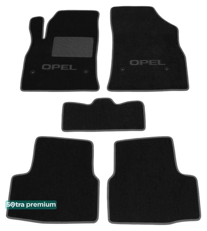 Sotra 08525-CH-BLACK Interior mats Sotra two-layer black for Opel Astra k (2016-), set 08525CHBLACK: Buy near me at 2407.PL in Poland at an Affordable price!