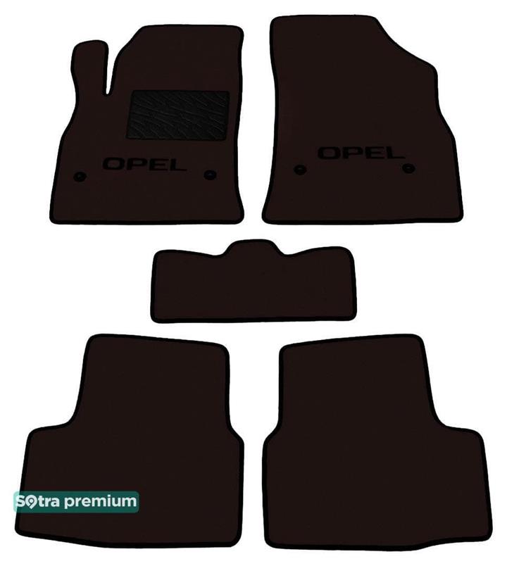 Sotra 08525-CH-CHOCO Interior mats Sotra two-layer brown for Opel Astra k (2016-), set 08525CHCHOCO: Buy near me in Poland at 2407.PL - Good price!