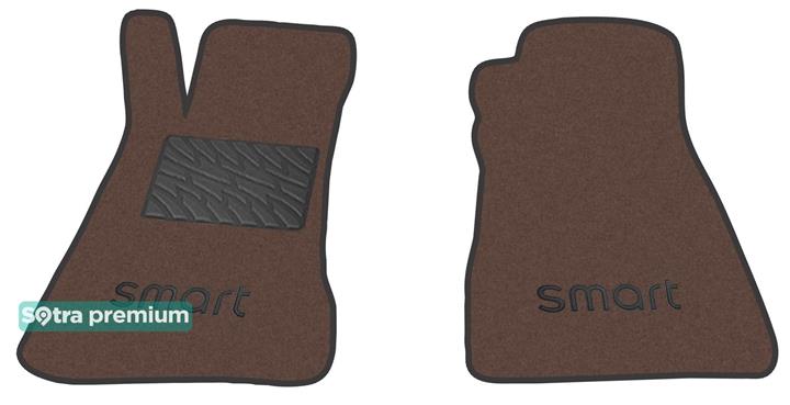 Sotra 08534-CH-CHOCO Interior mats Sotra two-layer brown for Smart Roadster (2003-2006), set 08534CHCHOCO: Buy near me at 2407.PL in Poland at an Affordable price!
