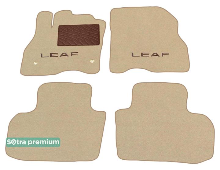 Sotra 08536-CH-BEIGE Interior mats Sotra two-layer beige for Nissan Leaf (2010-), set 08536CHBEIGE: Buy near me in Poland at 2407.PL - Good price!