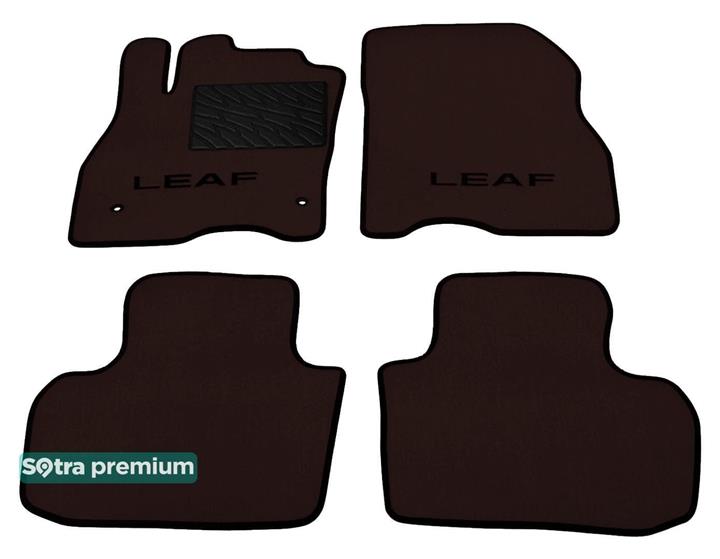 Sotra 08536-CH-CHOCO Interior mats Sotra two-layer brown for Nissan Leaf (2010-), set 08536CHCHOCO: Buy near me in Poland at 2407.PL - Good price!