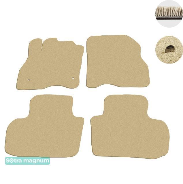 Sotra 08536-MG20-BEIGE Interior mats Sotra two-layer beige for Nissan Leaf (2010-), set 08536MG20BEIGE: Buy near me in Poland at 2407.PL - Good price!