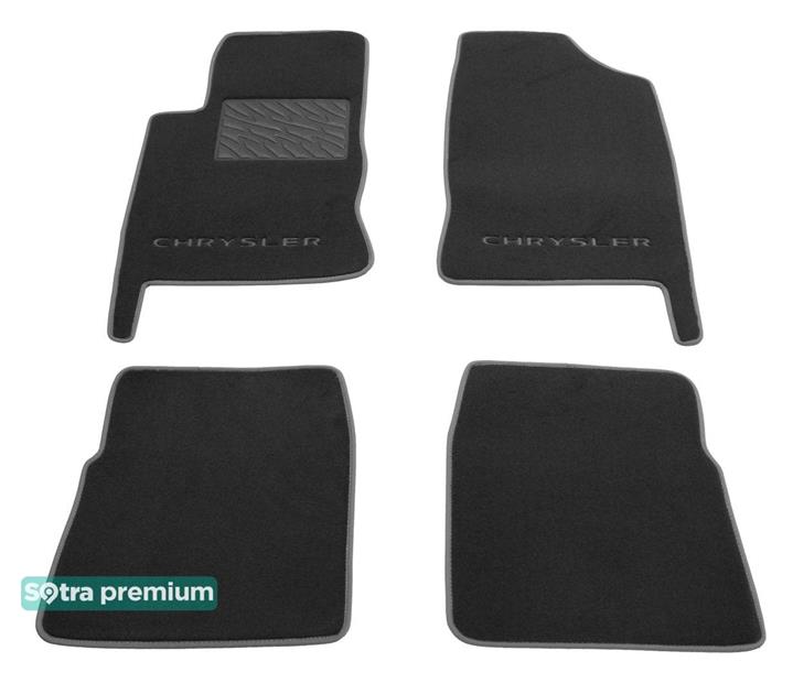 Sotra 08546-CH-BLACK Interior mats Sotra two-layer black for Chrysler Pt cruiser (2008-2010), set 08546CHBLACK: Buy near me in Poland at 2407.PL - Good price!