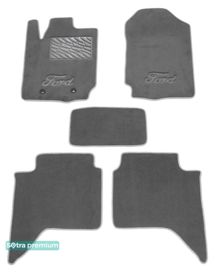 Sotra 08551-CH-GREY Interior mats Sotra two-layer gray for Ford Ranger (2012-), set 08551CHGREY: Buy near me in Poland at 2407.PL - Good price!