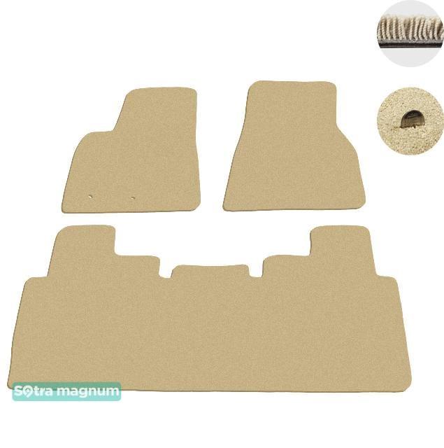 Sotra 08562-MG20-BEIGE Interior mats Sotra two-layer beige for Tesla Model s (2012-2014), set 08562MG20BEIGE: Buy near me in Poland at 2407.PL - Good price!