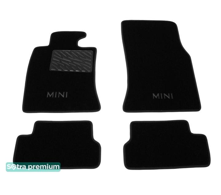 Sotra 08576-CH-BLACK Interior mats Sotra two-layer black for BMW Cooper (2007-2014), set 08576CHBLACK: Buy near me in Poland at 2407.PL - Good price!