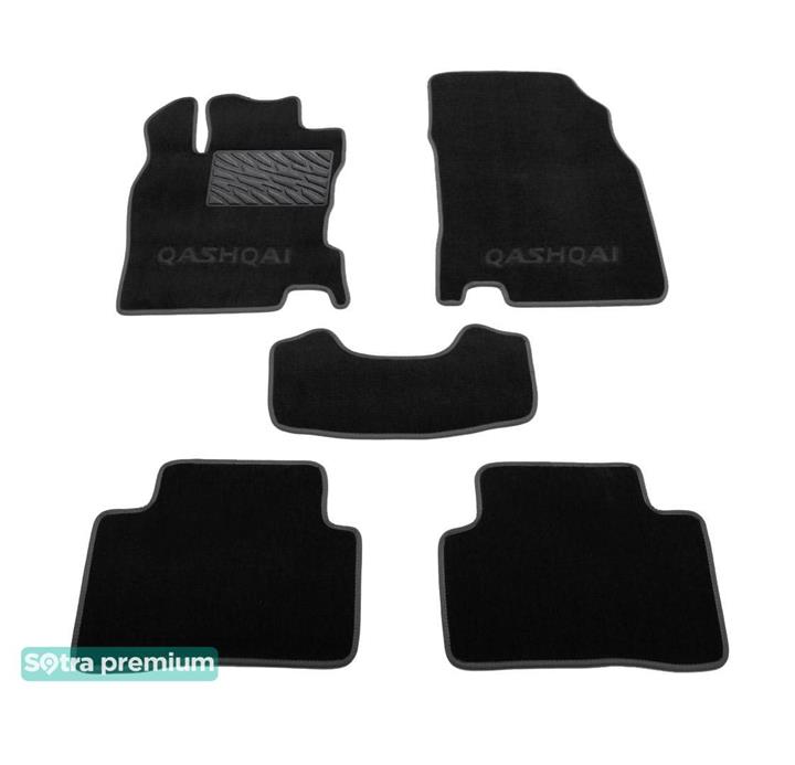 Sotra 08591-CH-BLACK Interior mats Sotra two-layer black for Nissan Qashqai (2014-), set 08591CHBLACK: Buy near me in Poland at 2407.PL - Good price!