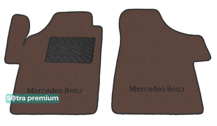 Sotra 08606-1-CH-CHOCO Interior mats Sotra two-layer brown for Mercedes Vito / viano (2003-2014), set 086061CHCHOCO: Buy near me in Poland at 2407.PL - Good price!