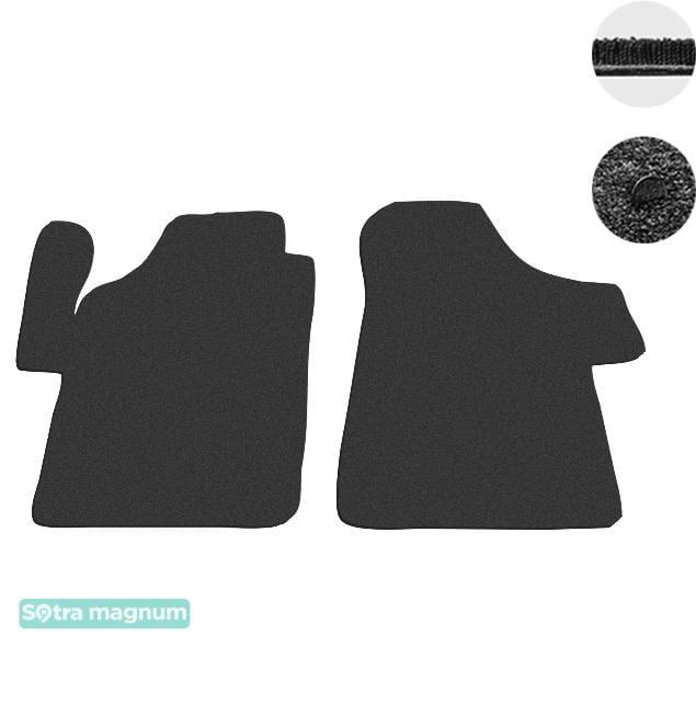 Sotra 08606-1-MG15-BLACK Interior mats Sotra two-layer black for Mercedes Vito / viano (2003-2014), set 086061MG15BLACK: Buy near me in Poland at 2407.PL - Good price!