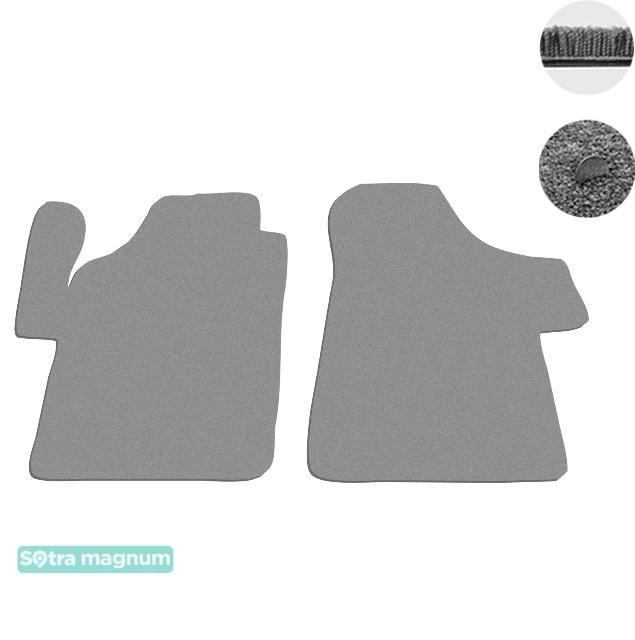 Sotra 08606-1-MG20-GREY Interior mats Sotra two-layer gray for Mercedes Vito / viano (2003-2014), set 086061MG20GREY: Buy near me in Poland at 2407.PL - Good price!