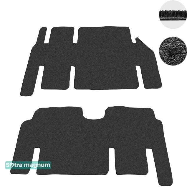 Sotra 08606-5-MG15-BLACK Interior mats Sotra two-layer black for Mercedes Viano (2003-2014), set 086065MG15BLACK: Buy near me in Poland at 2407.PL - Good price!