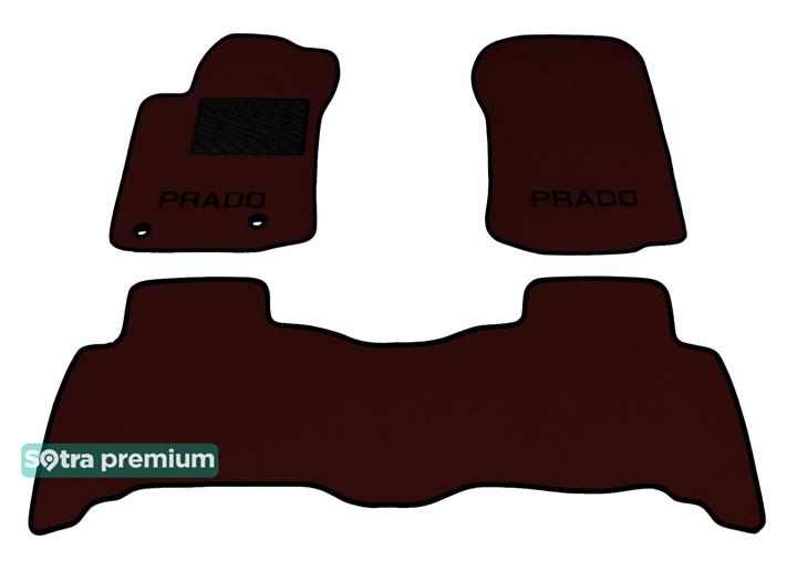 Sotra 08620-CH-CHOCO Interior mats Sotra two-layer brown for Toyota Land cruiser prado (2009-), set 08620CHCHOCO: Buy near me in Poland at 2407.PL - Good price!