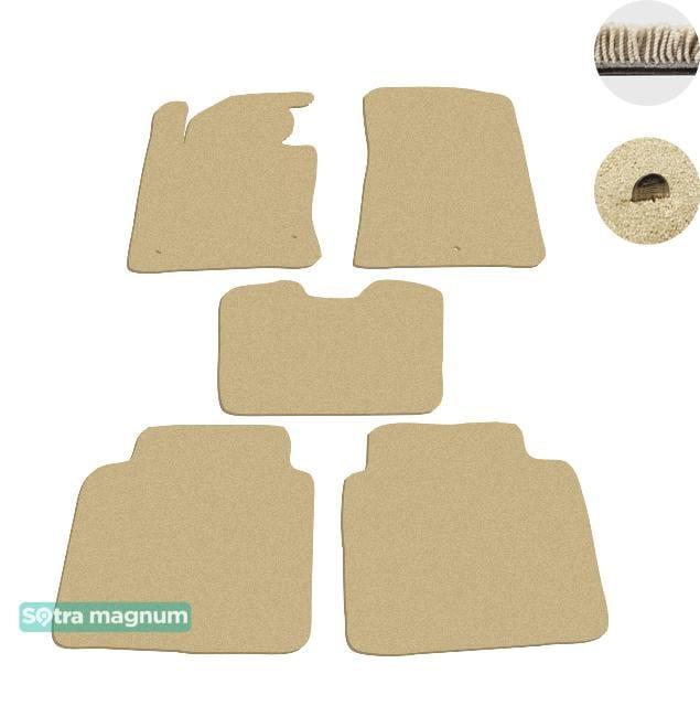 Sotra 08625-MG20-BEIGE Interior mats Sotra two-layer beige for Hyundai Sonata (2016-), set 08625MG20BEIGE: Buy near me in Poland at 2407.PL - Good price!