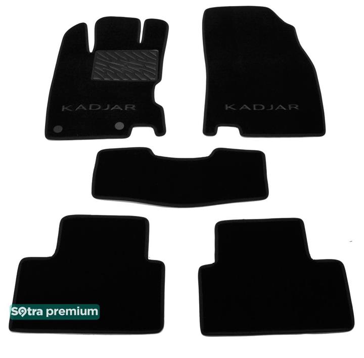 Sotra 08642-CH-BLACK Interior mats Sotra two-layer black for Renault Kadjar (2017-), set 08642CHBLACK: Buy near me at 2407.PL in Poland at an Affordable price!