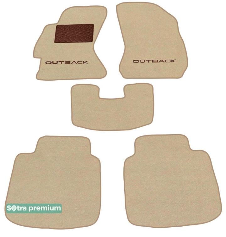 Sotra 08651-CH-BEIGE Interior mats Sotra two-layer beige for Subaru Outback (2015-), set 08651CHBEIGE: Buy near me in Poland at 2407.PL - Good price!