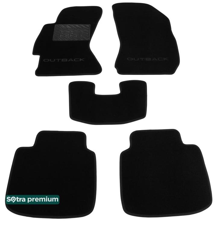 Sotra 08651-CH-BLACK Interior mats Sotra two-layer black for Subaru Outback (2015-), set 08651CHBLACK: Buy near me in Poland at 2407.PL - Good price!