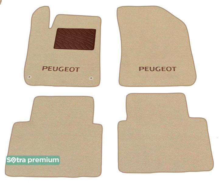Sotra 08660-CH-BEIGE Interior mats Sotra two-layer beige for Peugeot 308 (2014-), set 08660CHBEIGE: Buy near me in Poland at 2407.PL - Good price!