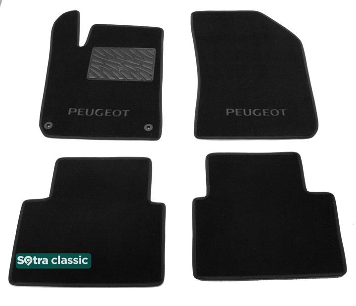 Sotra 08660-GD-BLACK Interior mats Sotra two-layer black for Peugeot 308 (2014-), set 08660GDBLACK: Buy near me in Poland at 2407.PL - Good price!