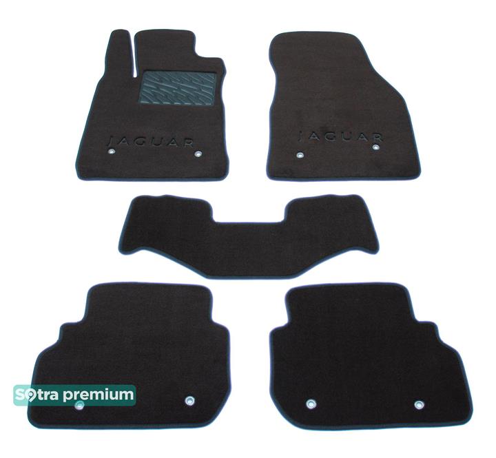 Sotra 08667-CH-CHOCO Interior mats Sotra two-layer brown for Jaguar Xf (2015-), set 08667CHCHOCO: Buy near me in Poland at 2407.PL - Good price!