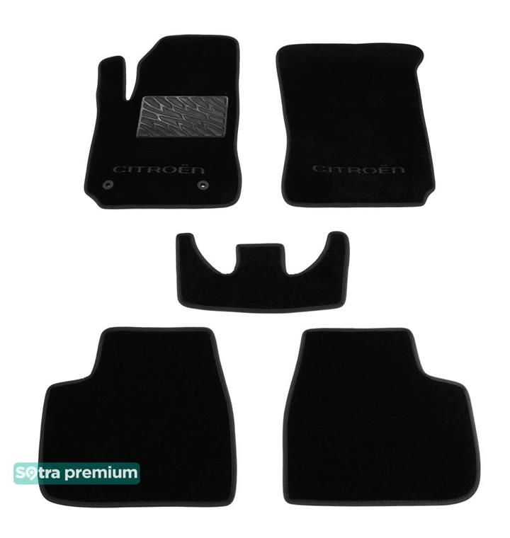 Sotra 08690-CH-BLACK Interior mats Sotra two-layer black for Citroen C4 cactus (2014-), set 08690CHBLACK: Buy near me at 2407.PL in Poland at an Affordable price!