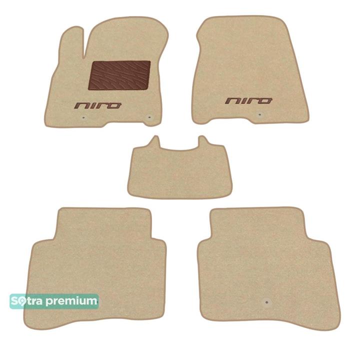 Sotra 08697-CH-BEIGE Interior mats Sotra two-layer beige for KIA Niro (2016-), set 08697CHBEIGE: Buy near me in Poland at 2407.PL - Good price!