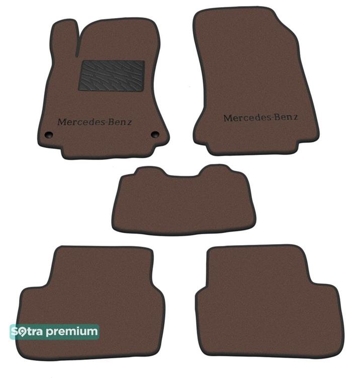 Sotra 08698-CH-CHOCO Interior mats Sotra two-layer brown for Mercedes Cla-class (2014-), set 08698CHCHOCO: Buy near me at 2407.PL in Poland at an Affordable price!