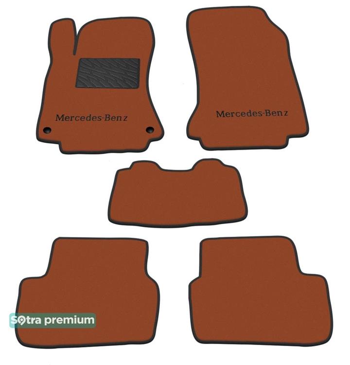 Sotra 08698-CH-TERRA Interior mats Sotra two-layer terracotta for Mercedes Cla-class (2014-), set 08698CHTERRA: Buy near me in Poland at 2407.PL - Good price!