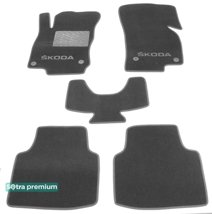 Sotra 08705-CH-GREY Коврики салона Sotra двухслойные серые для Skoda Superb (2015-), комплект 08705CHGREY: Отличная цена - Купить в Польше на 2407.PL!