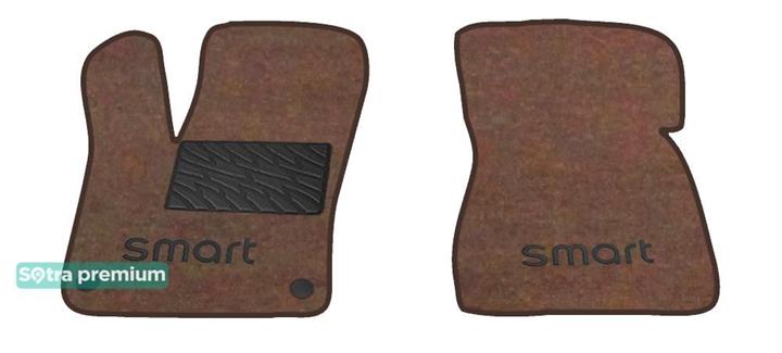 Sotra 08707-CH-CHOCO Interior mats Sotra two-layer brown for Smart Fortwo (2014-), set 08707CHCHOCO: Buy near me in Poland at 2407.PL - Good price!
