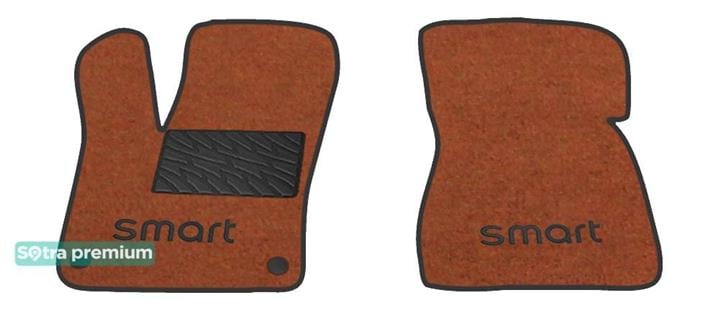 Sotra 08707-CH-TERRA Interior mats Sotra two-layer terracotta for Smart Fortwo (2014-), set 08707CHTERRA: Buy near me in Poland at 2407.PL - Good price!