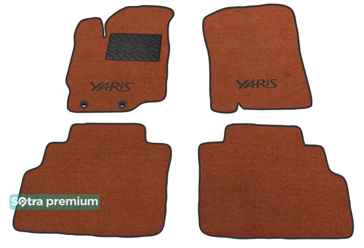 Sotra 08711-CH-TERRA Interior mats Sotra two-layer terracotta for Toyota Yaris (2011-), set 08711CHTERRA: Buy near me in Poland at 2407.PL - Good price!