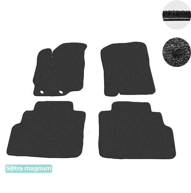 Sotra 08711-MG15-BLACK Interior mats Sotra two-layer black for Toyota Yaris (2011-), set 08711MG15BLACK: Buy near me in Poland at 2407.PL - Good price!