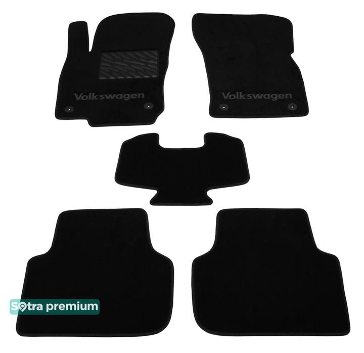 Sotra 08712-CH-BLACK Interior mats Sotra two-layer black for Volkswagen Tiguan (2016-), set 08712CHBLACK: Buy near me at 2407.PL in Poland at an Affordable price!