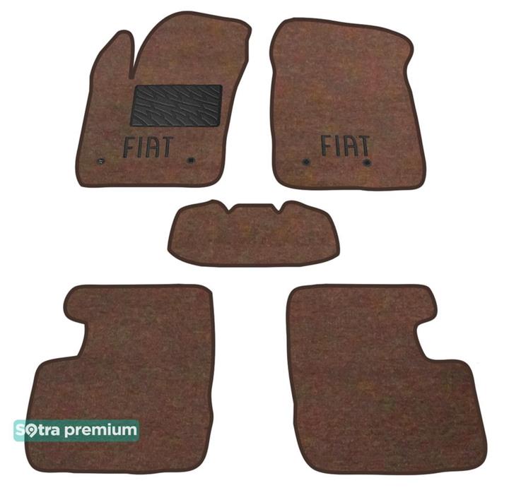 Sotra 08729-CH-CHOCO Interior mats Sotra two-layer brown for Fiat 500x (2014-), set 08729CHCHOCO: Buy near me in Poland at 2407.PL - Good price!
