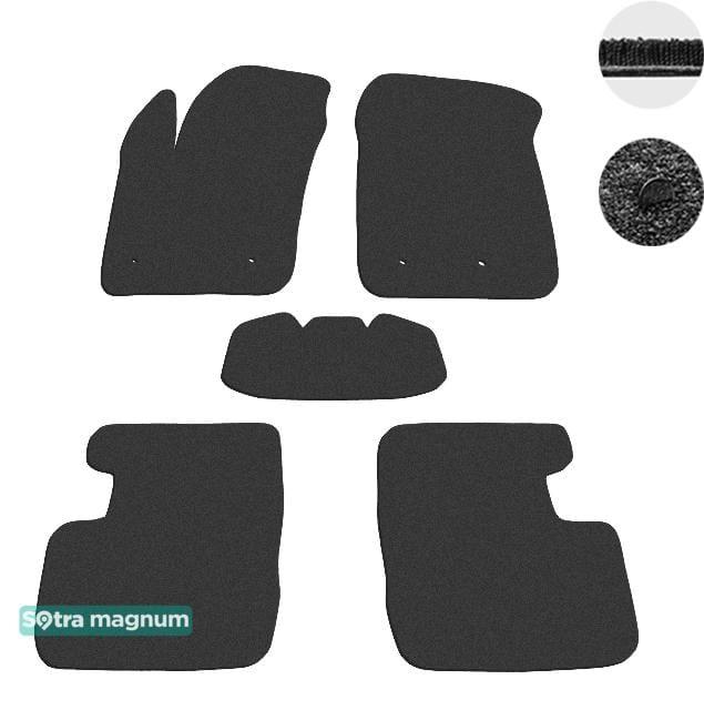 Sotra 08729-MG15-BLACK Interior mats Sotra two-layer black for Fiat 500x (2014-), set 08729MG15BLACK: Buy near me in Poland at 2407.PL - Good price!