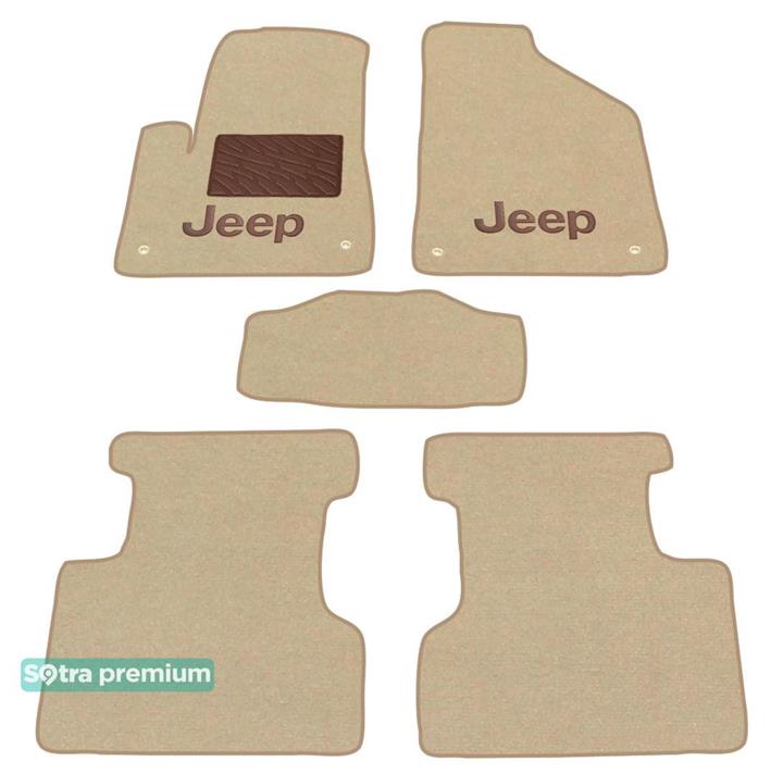 Sotra 08730-CH-BEIGE Interior mats Sotra two-layer beige for Jeep Cherokee (2013-), set 08730CHBEIGE: Buy near me in Poland at 2407.PL - Good price!