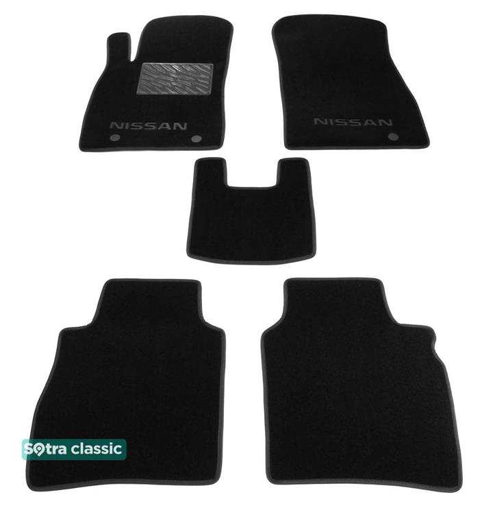 Sotra 08741-GD-BLACK Interior mats Sotra two-layer black for Nissan Sentra (2012-), set 08741GDBLACK: Buy near me in Poland at 2407.PL - Good price!