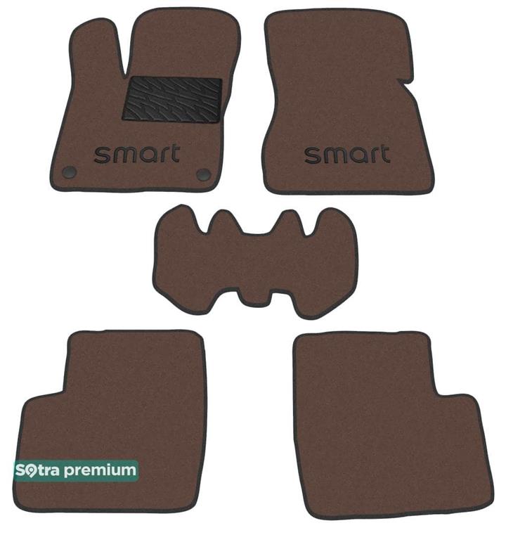 Sotra 08749-CH-CHOCO Interior mats Sotra two-layer brown for Smart Forfour (2014-), set 08749CHCHOCO: Buy near me in Poland at 2407.PL - Good price!