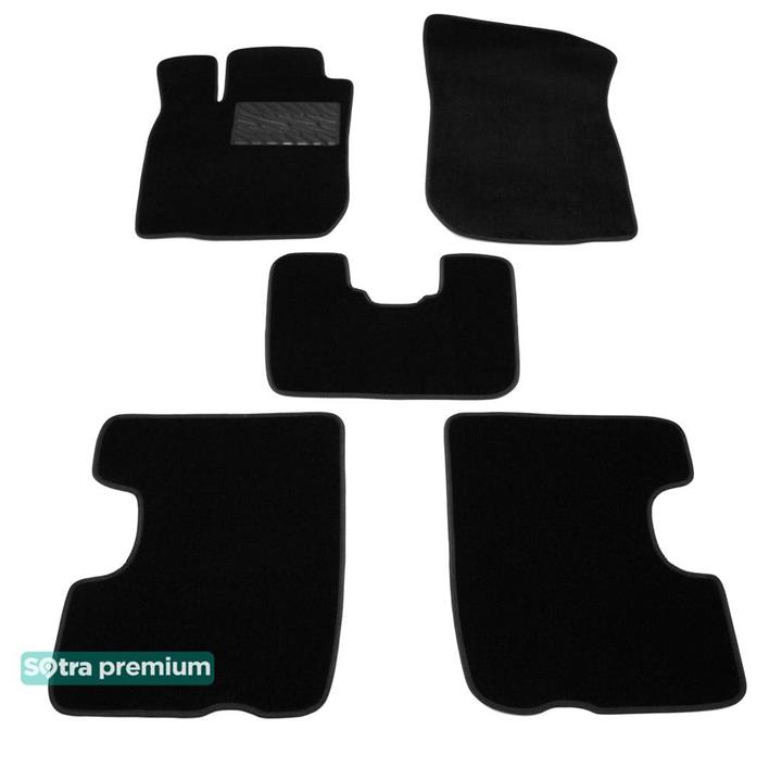 Sotra 06732-6-CH-BLACK Interior mats Sotra two-layer black for Dacia Logan mcv (2007-2012), set 067326CHBLACK: Buy near me in Poland at 2407.PL - Good price!