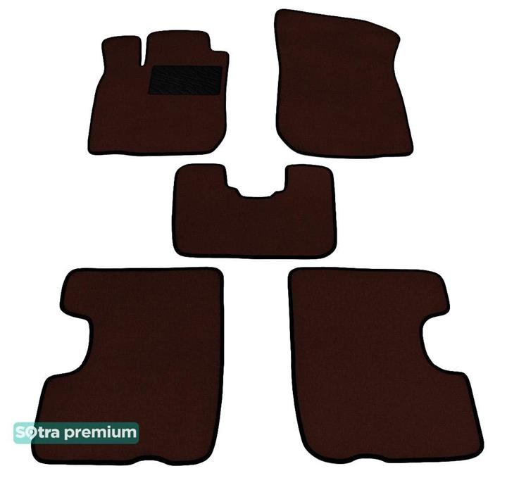 Sotra 06732-6-CH-CHOCO Interior mats Sotra two-layer brown for Dacia Logan mcv (2007-2012), set 067326CHCHOCO: Buy near me in Poland at 2407.PL - Good price!
