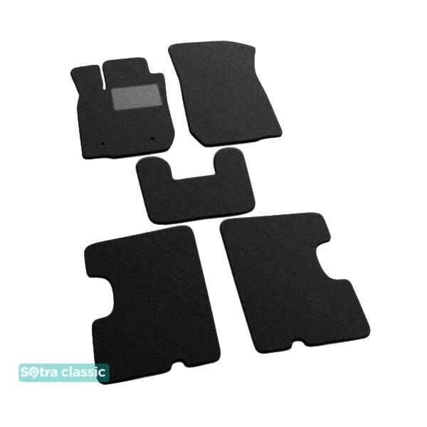 Sotra 07071-6-GD-BLACK Interior mats Sotra two-layer black for Dacia Sandero (2008-2012), set 070716GDBLACK: Buy near me in Poland at 2407.PL - Good price!