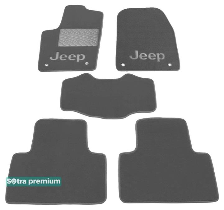 Sotra 07236-6-CH-GREY Interior mats Sotra two-layer gray for Jeep Grand cherokee (2014-), set 072366CHGREY: Buy near me in Poland at 2407.PL - Good price!