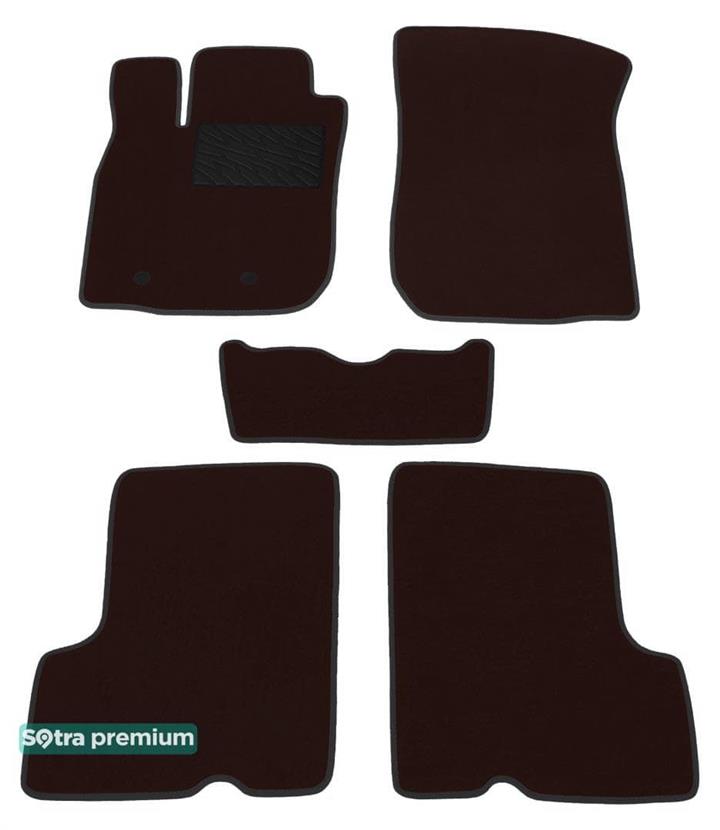 Sotra 07423-6-CH-CHOCO Interior mats Sotra two-layer brown for Dacia Duster (2009-2013), set 074236CHCHOCO: Buy near me in Poland at 2407.PL - Good price!